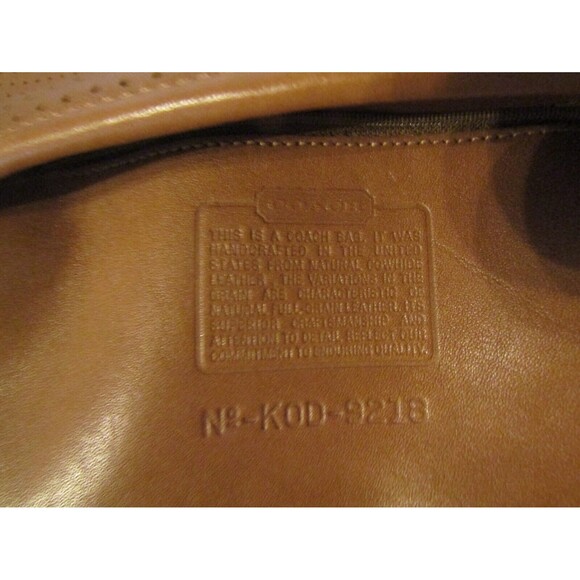 Coach Legacy 9218 Vintage Brown Leather Shoulder Bag Perforated Purse US - Picture 8 of 8